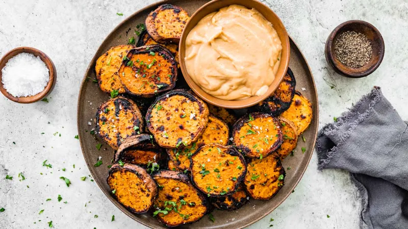 25 Best CookOut Sides Menu Options for Summer 2025 6 Smoky Grilled Sweet Potatoes