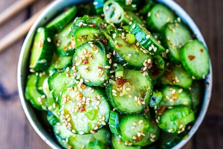 25 Best CookOut Sides Menu Options for Summer 2025 4 Asian-Inspired Cucumber Sesame Slaw