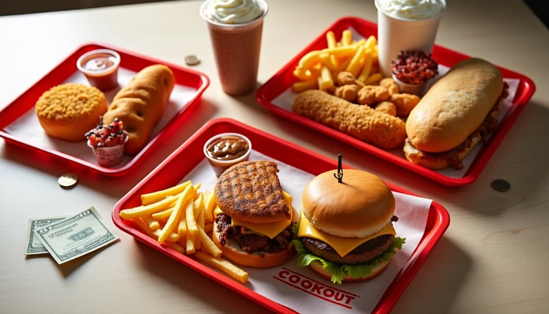 cookout burger tray